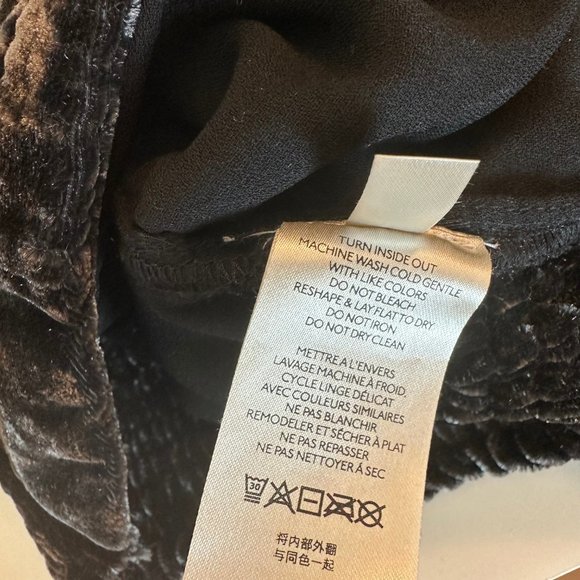 Free People Velvet Marie Crop Top Blouse Open Back Balloon Sleeve - Picture 8 of 8